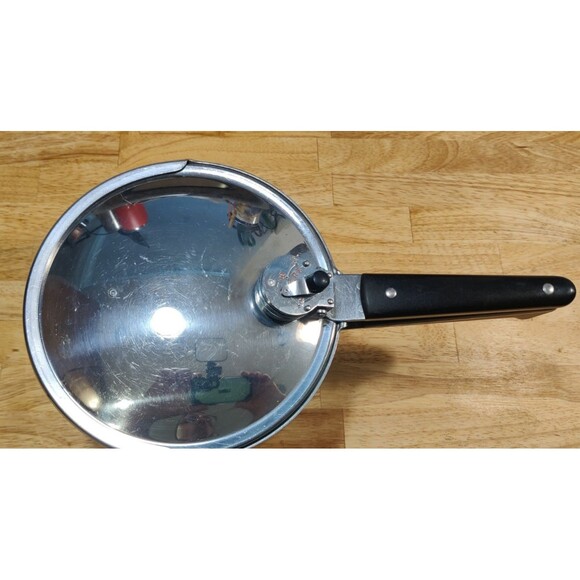 Vintage Revere Ware Copper Clad Stainless 4 Qt Pressure Cooker Read & See Pic's - Picture 3 of 9